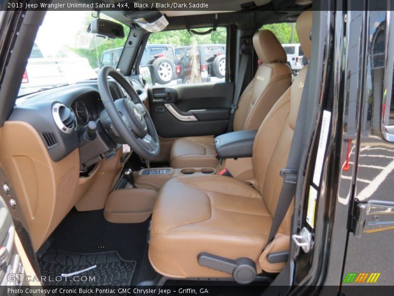 Black / Black/Dark Saddle 2013 Jeep Wrangler Unlimited Sahara 4x4