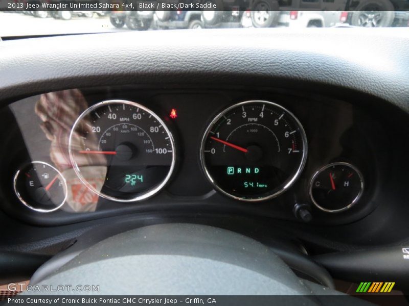 Black / Black/Dark Saddle 2013 Jeep Wrangler Unlimited Sahara 4x4