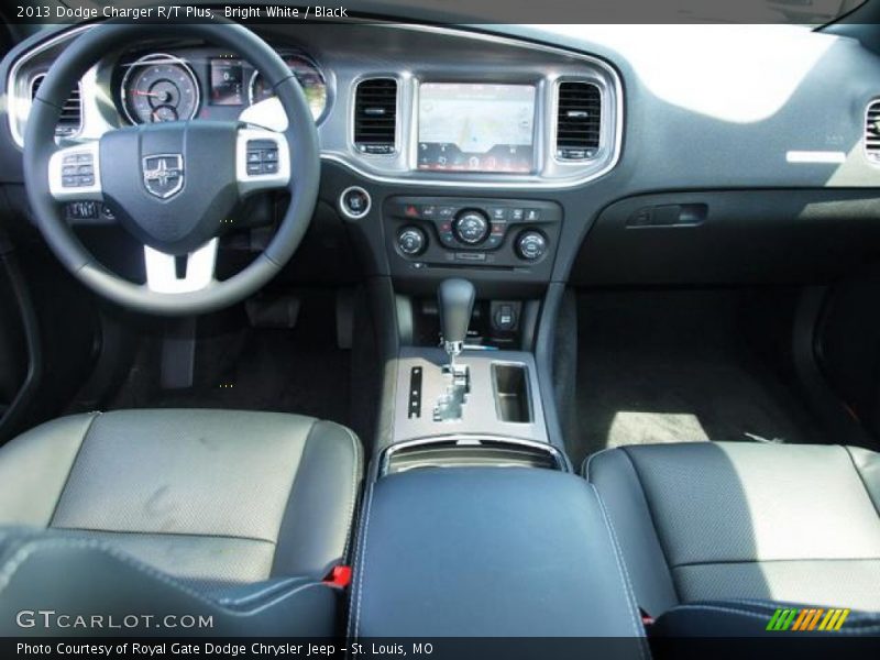 Bright White / Black 2013 Dodge Charger R/T Plus