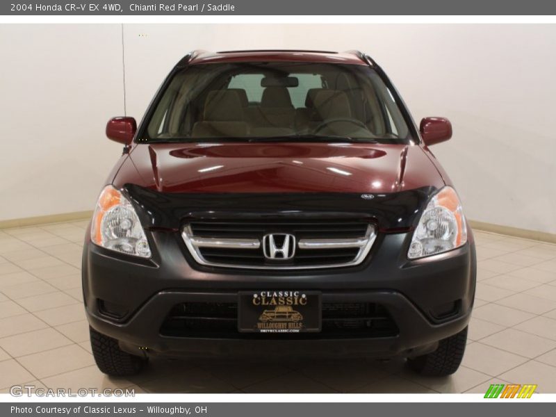 Chianti Red Pearl / Saddle 2004 Honda CR-V EX 4WD
