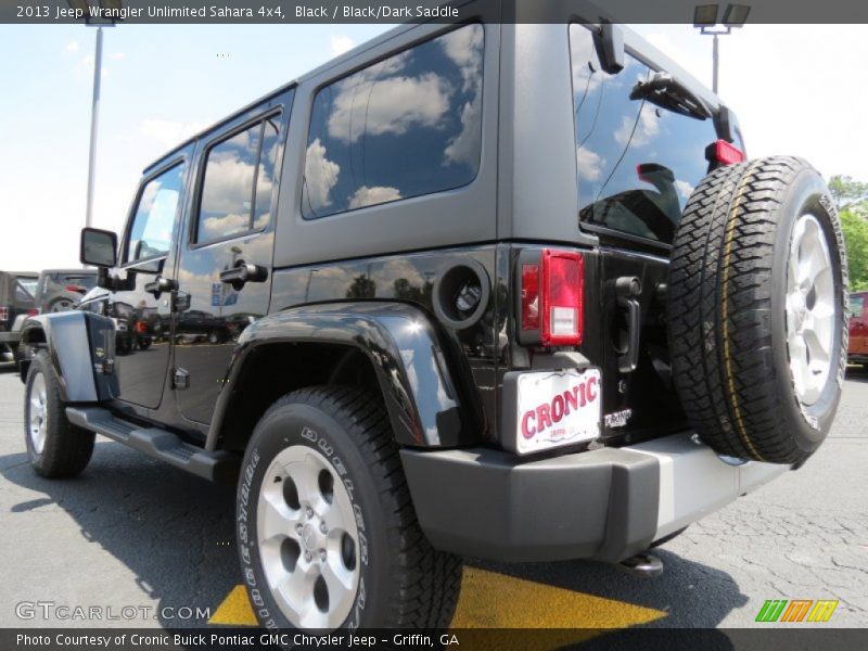 Black / Black/Dark Saddle 2013 Jeep Wrangler Unlimited Sahara 4x4