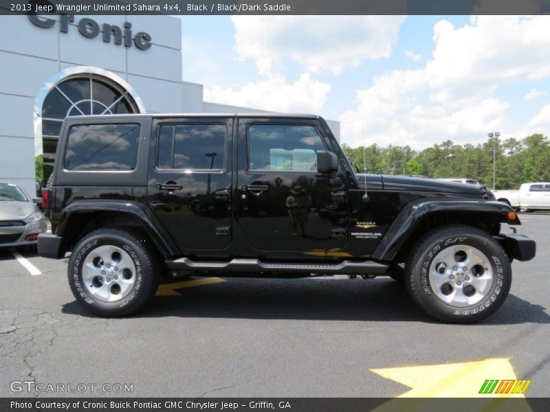 Black / Black/Dark Saddle 2013 Jeep Wrangler Unlimited Sahara 4x4
