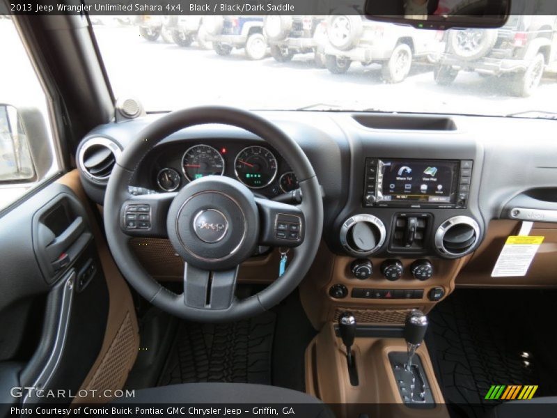 Black / Black/Dark Saddle 2013 Jeep Wrangler Unlimited Sahara 4x4