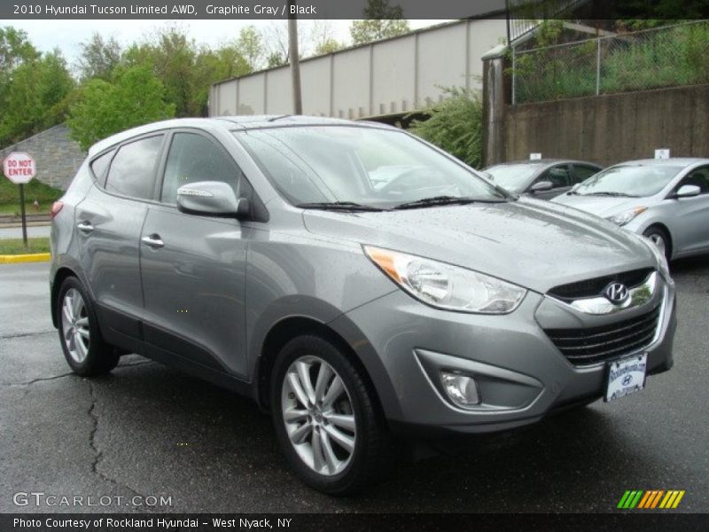 Graphite Gray / Black 2010 Hyundai Tucson Limited AWD