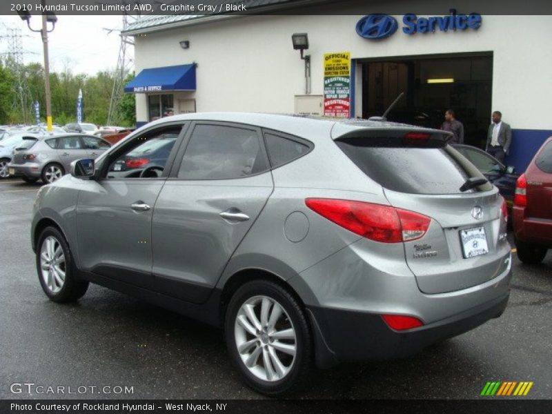 Graphite Gray / Black 2010 Hyundai Tucson Limited AWD