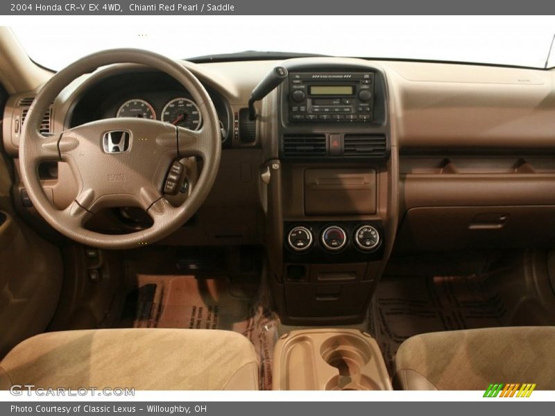 Chianti Red Pearl / Saddle 2004 Honda CR-V EX 4WD