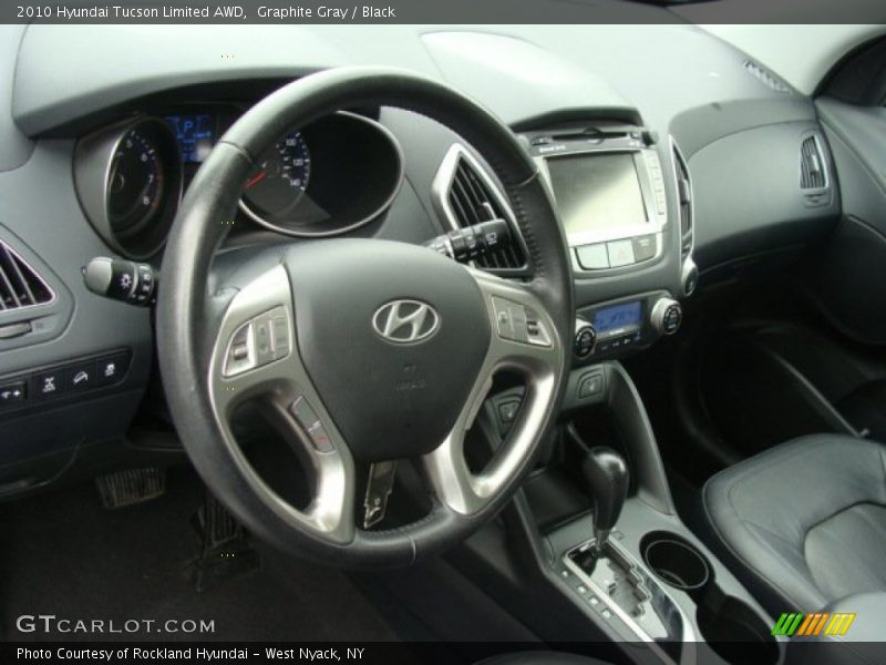Graphite Gray / Black 2010 Hyundai Tucson Limited AWD