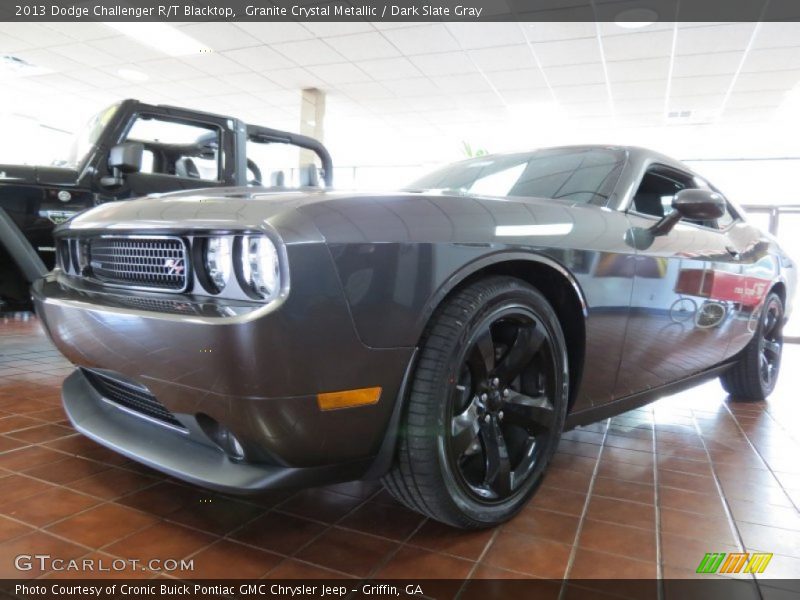 Granite Crystal Metallic / Dark Slate Gray 2013 Dodge Challenger R/T Blacktop