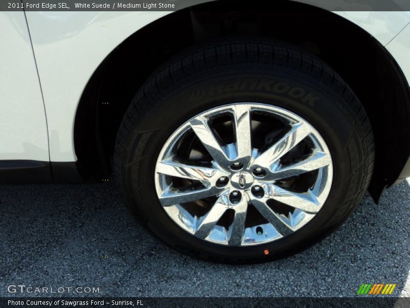 White Suede / Medium Light Stone 2011 Ford Edge SEL