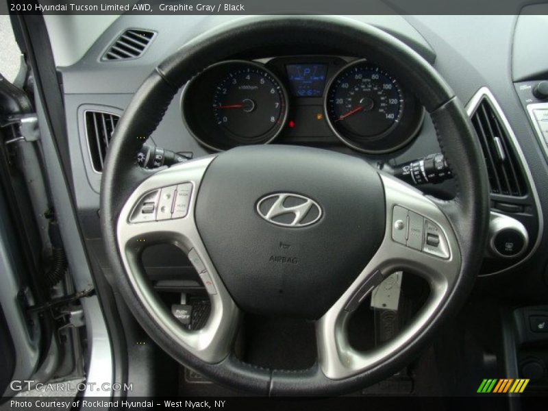 Graphite Gray / Black 2010 Hyundai Tucson Limited AWD