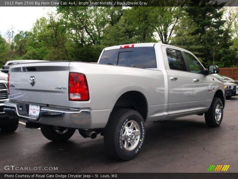 Bright Silver Metallic / Black/Diesel Gray 2013 Ram 2500 Big Horn Crew Cab 4x4