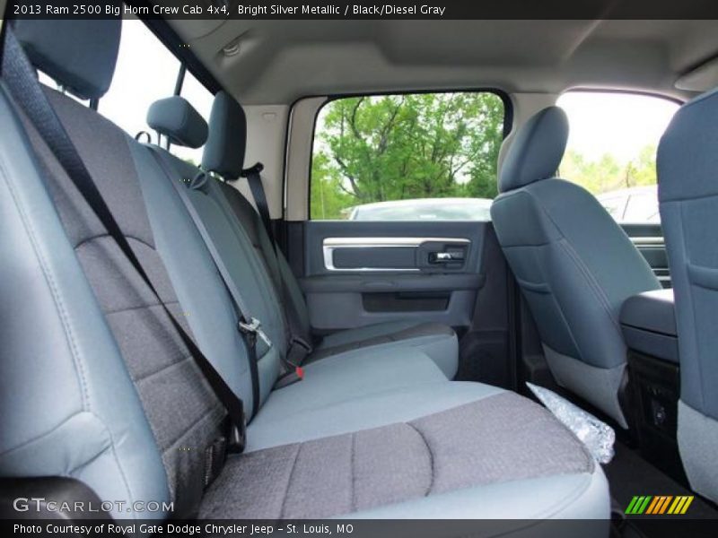 Bright Silver Metallic / Black/Diesel Gray 2013 Ram 2500 Big Horn Crew Cab 4x4