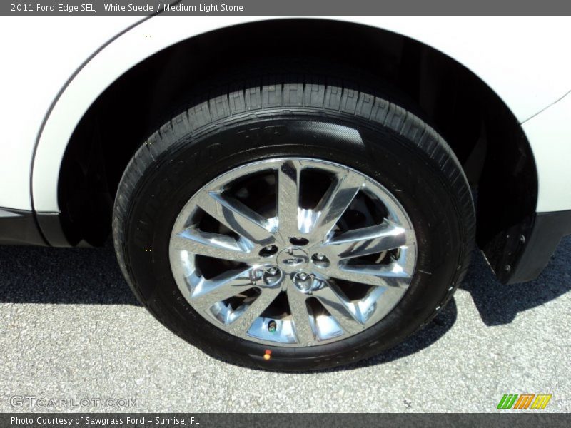 White Suede / Medium Light Stone 2011 Ford Edge SEL