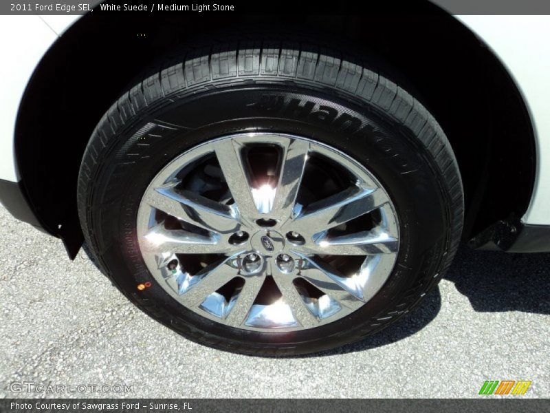 White Suede / Medium Light Stone 2011 Ford Edge SEL