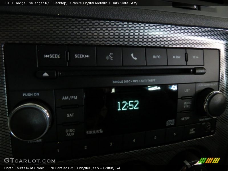 Granite Crystal Metallic / Dark Slate Gray 2013 Dodge Challenger R/T Blacktop