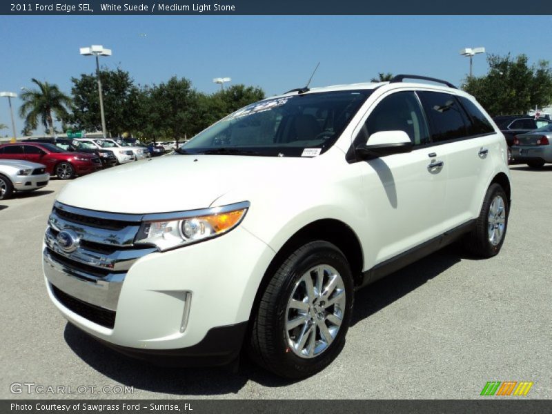 White Suede / Medium Light Stone 2011 Ford Edge SEL