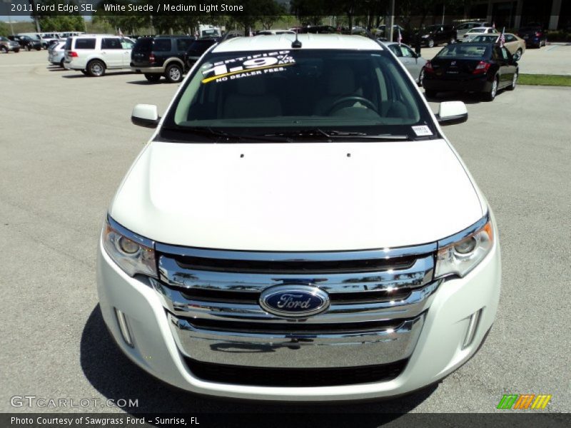 White Suede / Medium Light Stone 2011 Ford Edge SEL