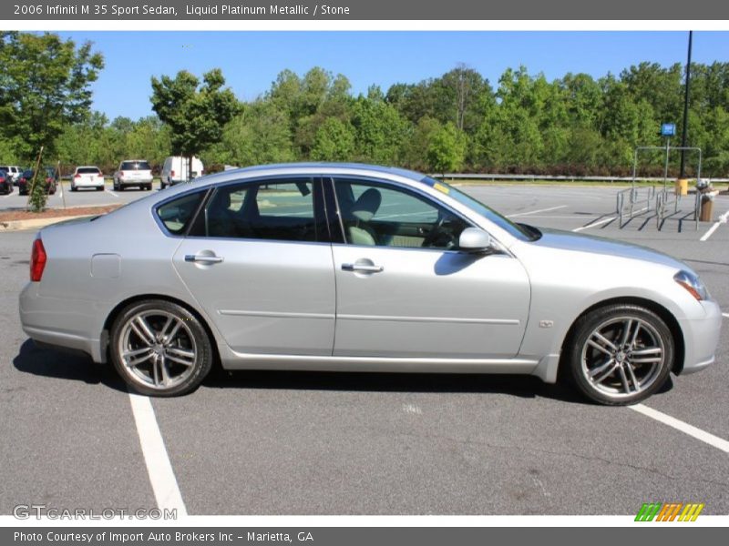 Liquid Platinum Metallic / Stone 2006 Infiniti M 35 Sport Sedan