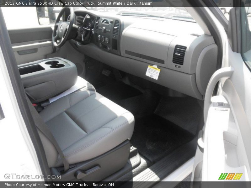 Summit White / Dark Titanium 2013 GMC Sierra 3500HD Crew Cab Utility Truck