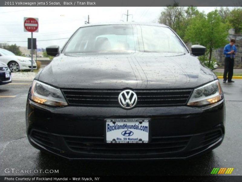 Black / Titan Black 2011 Volkswagen Jetta S Sedan