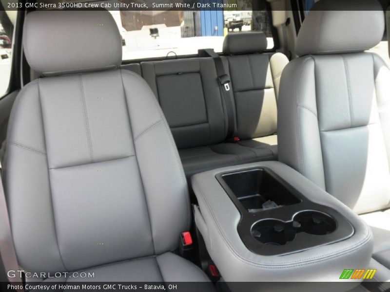 Summit White / Dark Titanium 2013 GMC Sierra 3500HD Crew Cab Utility Truck