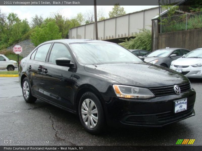 Black / Titan Black 2011 Volkswagen Jetta S Sedan