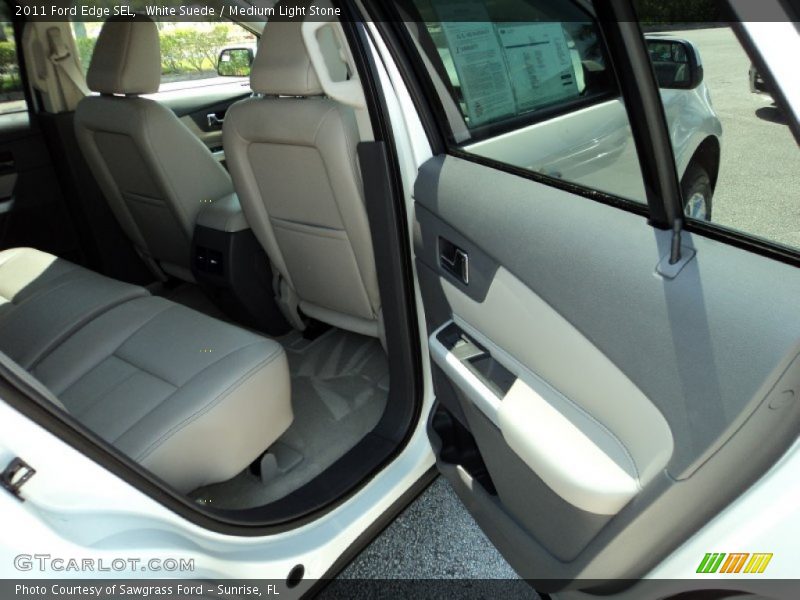 White Suede / Medium Light Stone 2011 Ford Edge SEL