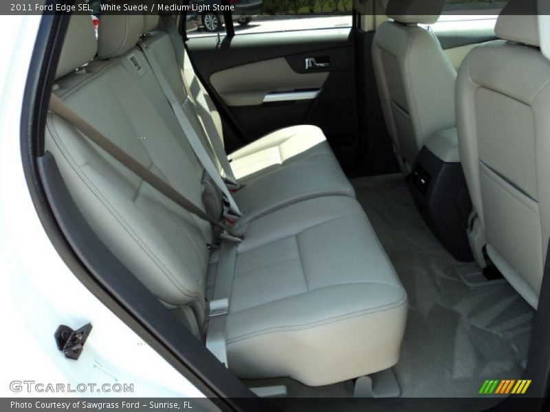 White Suede / Medium Light Stone 2011 Ford Edge SEL