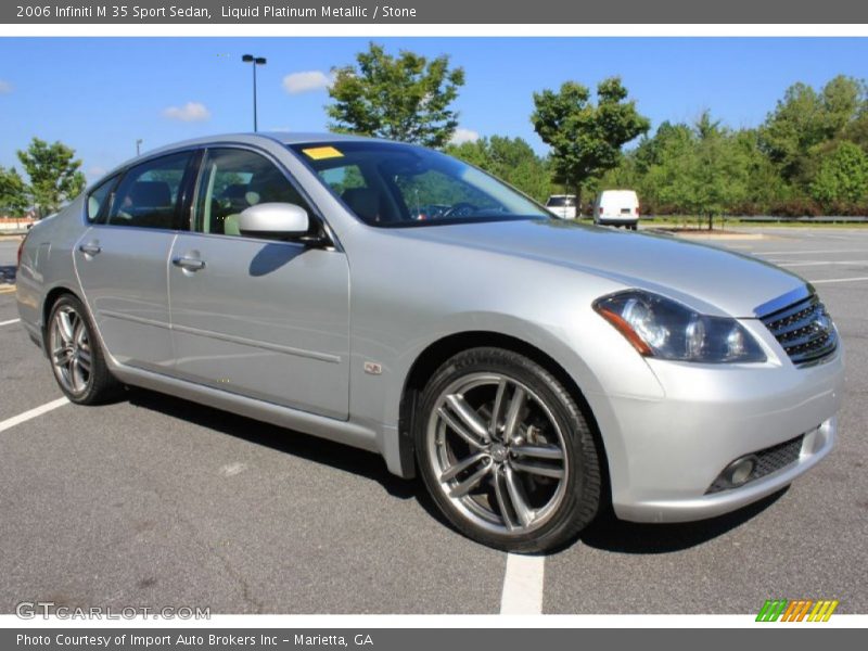 Liquid Platinum Metallic / Stone 2006 Infiniti M 35 Sport Sedan