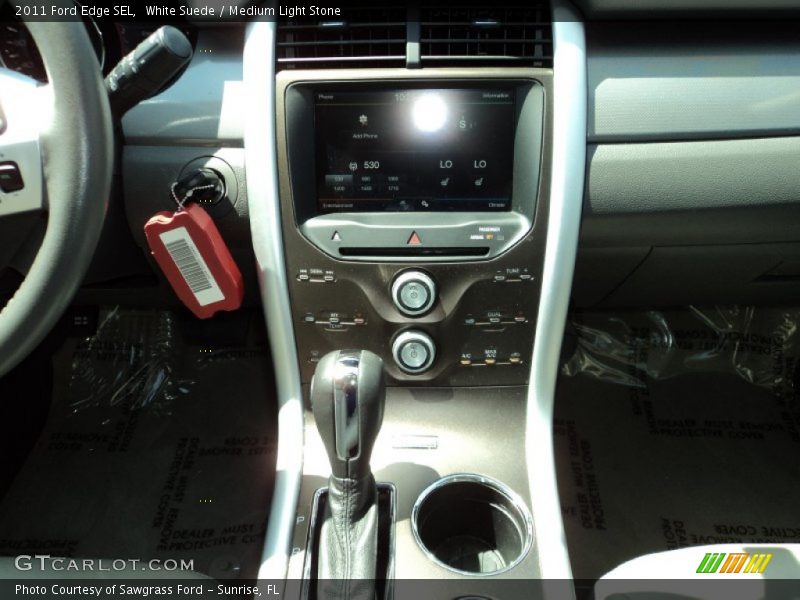 White Suede / Medium Light Stone 2011 Ford Edge SEL