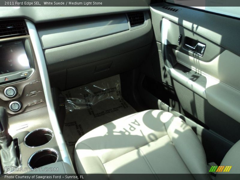 White Suede / Medium Light Stone 2011 Ford Edge SEL