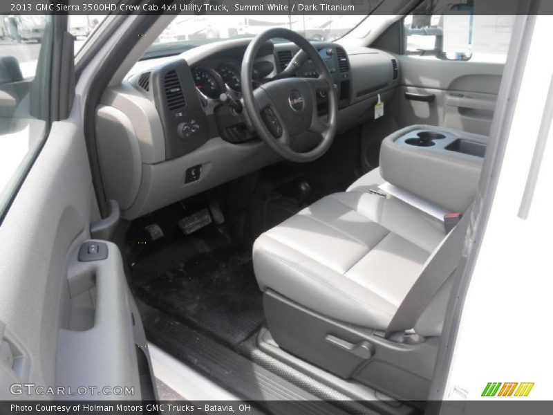  2013 Sierra 3500HD Crew Cab 4x4 Utility Truck Dark Titanium Interior