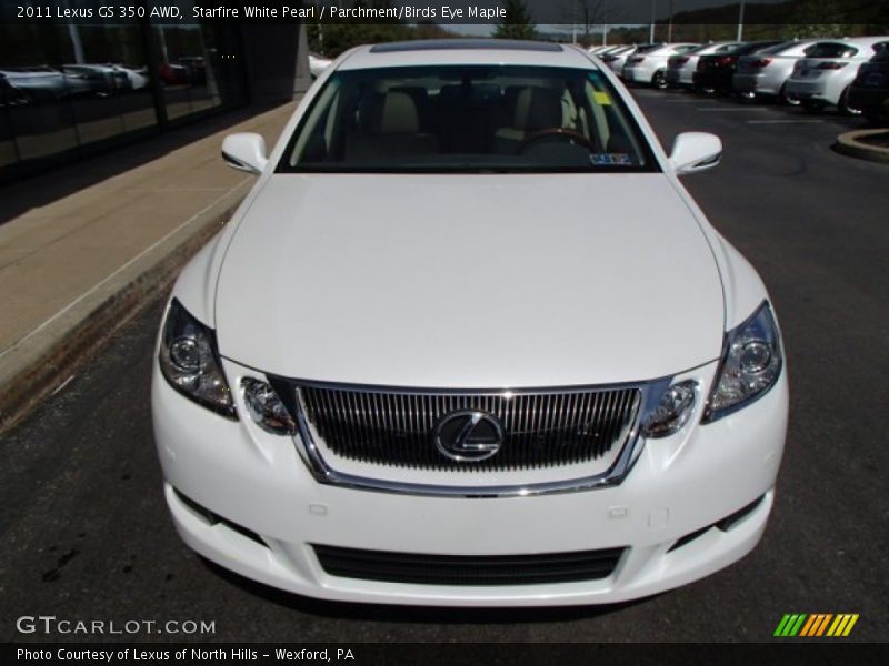 Starfire White Pearl / Parchment/Birds Eye Maple 2011 Lexus GS 350 AWD