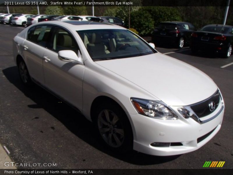 Starfire White Pearl / Parchment/Birds Eye Maple 2011 Lexus GS 350 AWD
