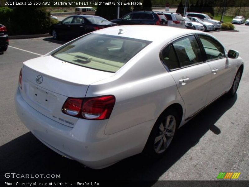 Starfire White Pearl / Parchment/Birds Eye Maple 2011 Lexus GS 350 AWD