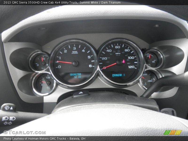  2013 Sierra 3500HD Crew Cab 4x4 Utility Truck Crew Cab 4x4 Utility Truck Gauges