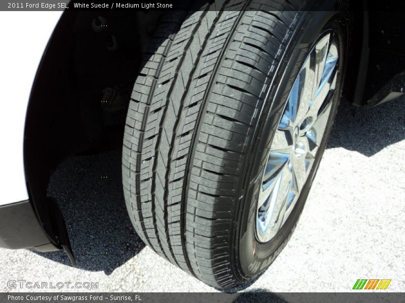White Suede / Medium Light Stone 2011 Ford Edge SEL