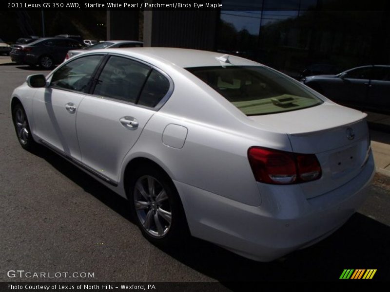 Starfire White Pearl / Parchment/Birds Eye Maple 2011 Lexus GS 350 AWD