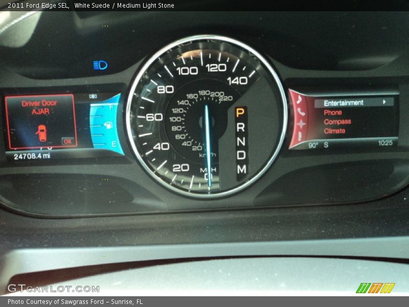 White Suede / Medium Light Stone 2011 Ford Edge SEL