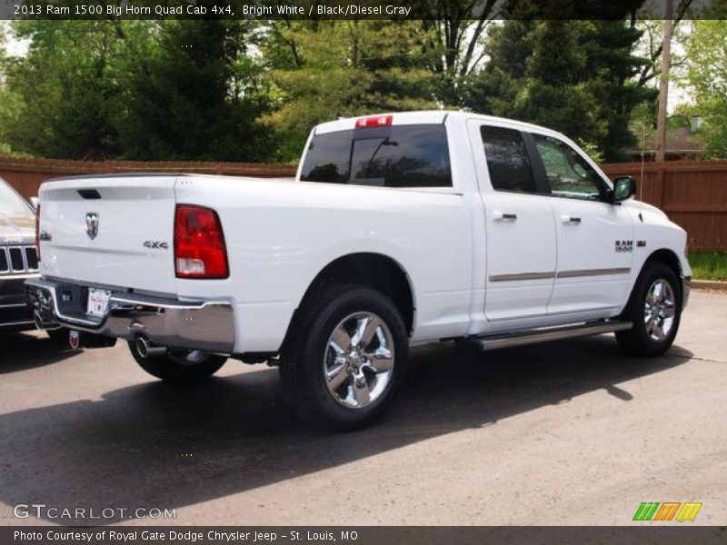 Bright White / Black/Diesel Gray 2013 Ram 1500 Big Horn Quad Cab 4x4