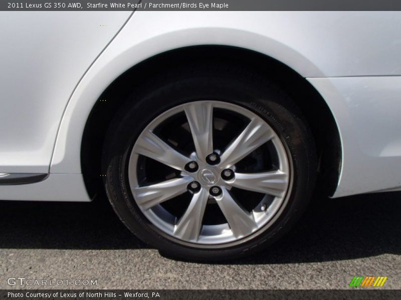 Starfire White Pearl / Parchment/Birds Eye Maple 2011 Lexus GS 350 AWD