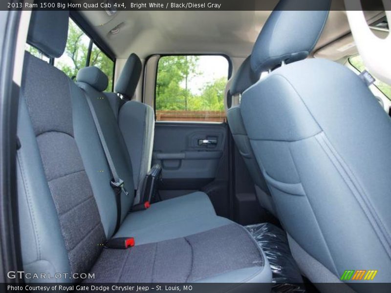 Bright White / Black/Diesel Gray 2013 Ram 1500 Big Horn Quad Cab 4x4