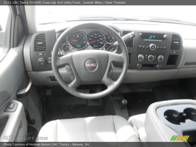 Dashboard of 2013 Sierra 3500HD Crew Cab 4x4 Utility Truck