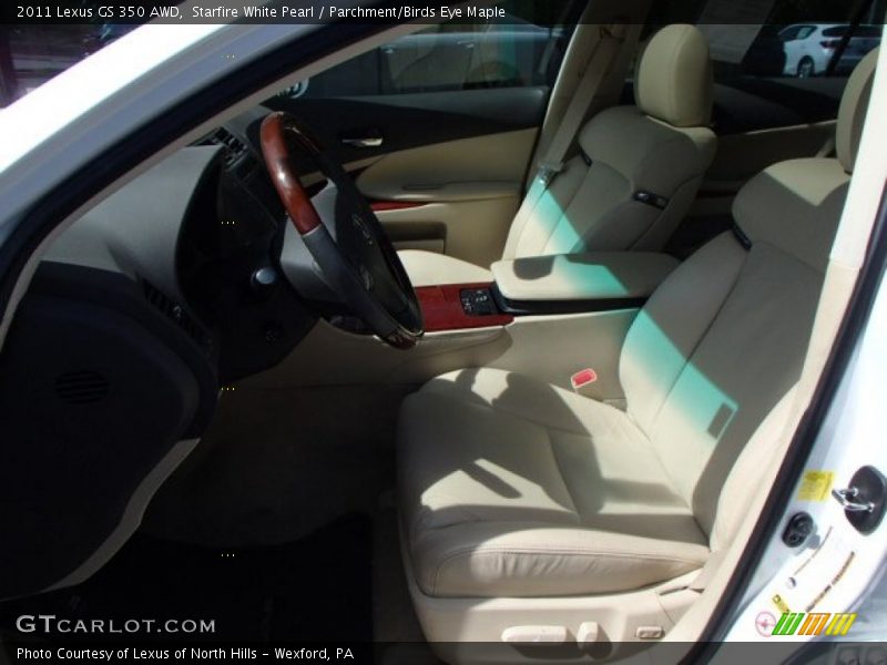 Starfire White Pearl / Parchment/Birds Eye Maple 2011 Lexus GS 350 AWD