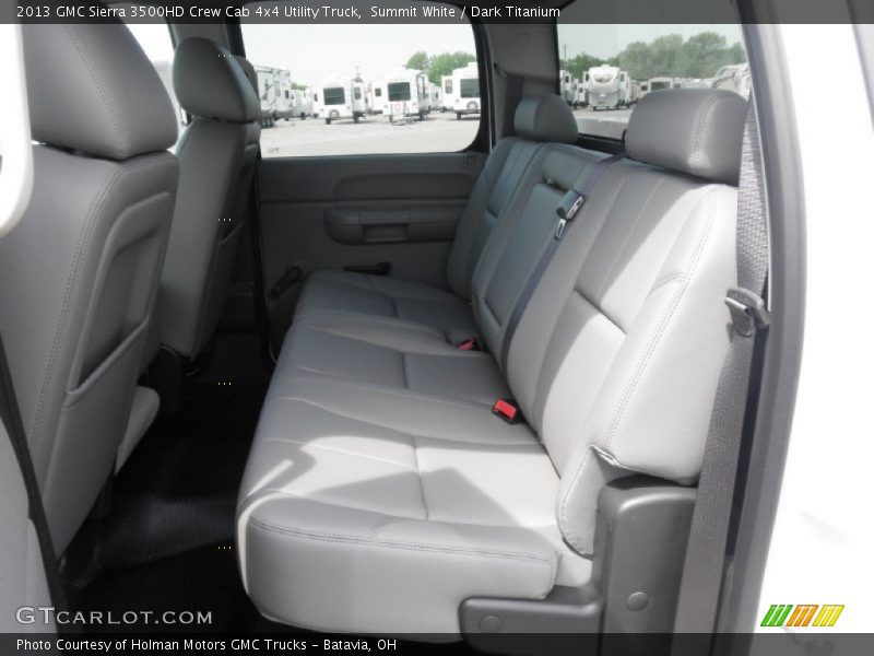 Rear Seat of 2013 Sierra 3500HD Crew Cab 4x4 Utility Truck
