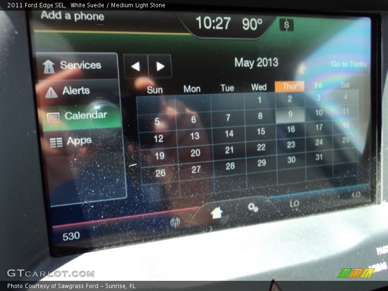 White Suede / Medium Light Stone 2011 Ford Edge SEL