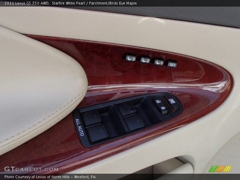 Starfire White Pearl / Parchment/Birds Eye Maple 2011 Lexus GS 350 AWD