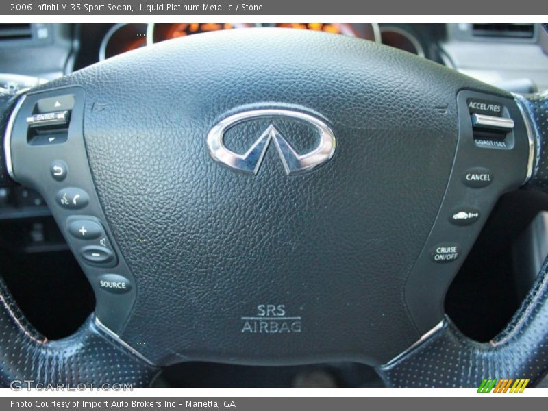 Liquid Platinum Metallic / Stone 2006 Infiniti M 35 Sport Sedan