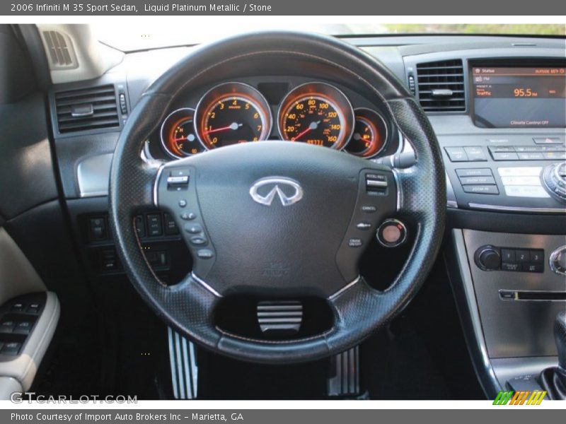 Liquid Platinum Metallic / Stone 2006 Infiniti M 35 Sport Sedan