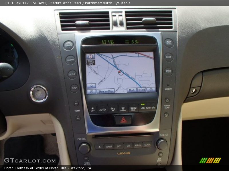 Starfire White Pearl / Parchment/Birds Eye Maple 2011 Lexus GS 350 AWD